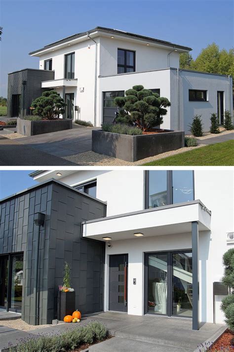 Einfamilienhaus modern mit Garage, Büro Anbau & Walmdach ...