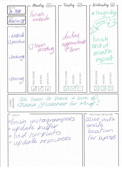Project Management Bullet Journal My Inner Creative