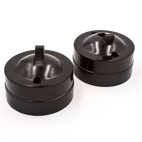 10pcs Retro Table Lamp Switch Circular Mounted Flat Switch Single