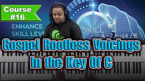 Gospel Rootless Voicing Chords Key Of C Piano Lesson With Warren