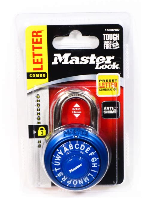 New Master Lock Letter Combination Lock