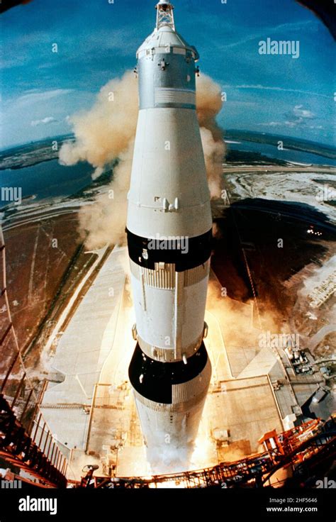 The Huge 363 Feet Tall Apollo 11 Space Vehicle Is Launched From Pad A