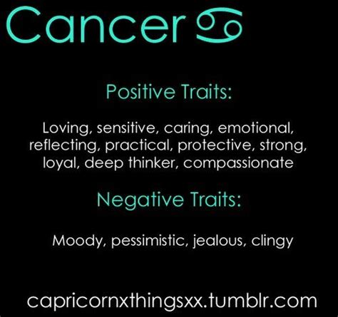 They have a good memory. Traits | Cancer traits, Cancer zodiac facts, Cancer zodiac