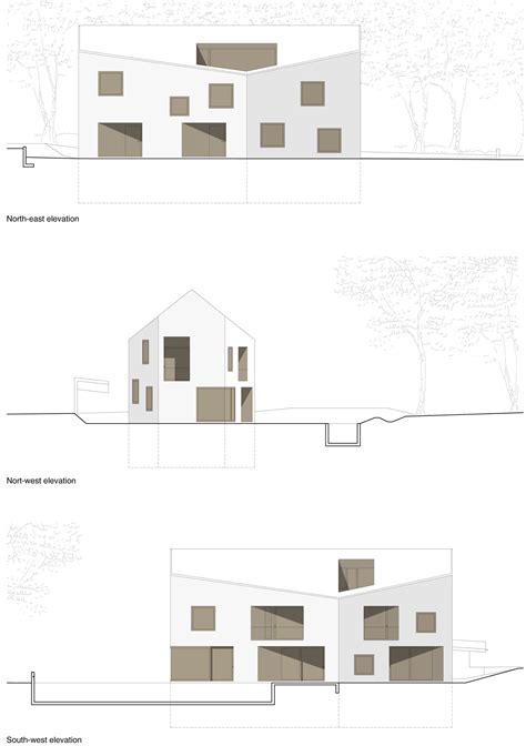 Architecture simple house elevation drawing. Gallery of Two in One House / Clavienrossier Architectes - 15