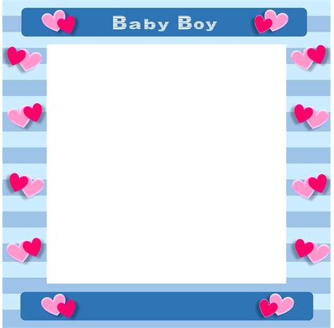 Baby Boy Photo Frame Newborn Png Picpng