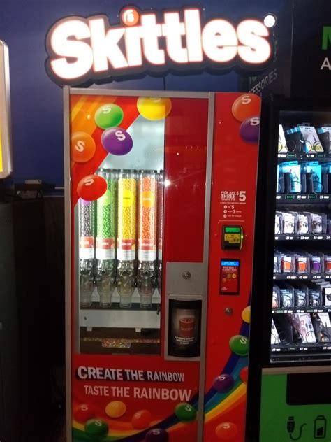 Chicago greyhound station let's you create your own Skittles combo. : r