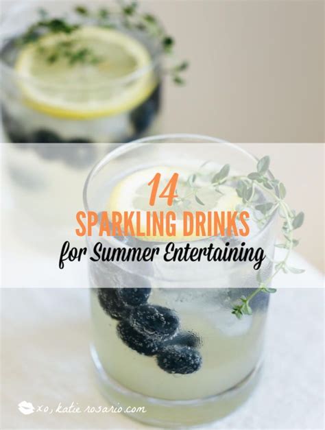 14 Sparkling Drinks For Summer Entertaining Xo Katie Rosario