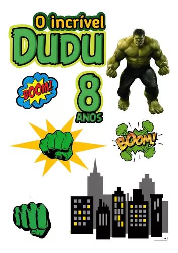 Topo De Bolo Hulk Topper De Bolo à venda em Guarulhos São Paulo por