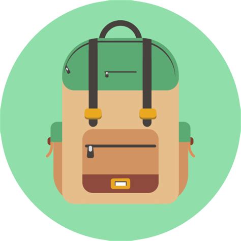 Backpack, School Bag, organized backpack, school backpack icon