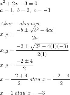 Cara Menghitung Akar Akar Persamaan Kuadrat Rumus Matematika My Xxx