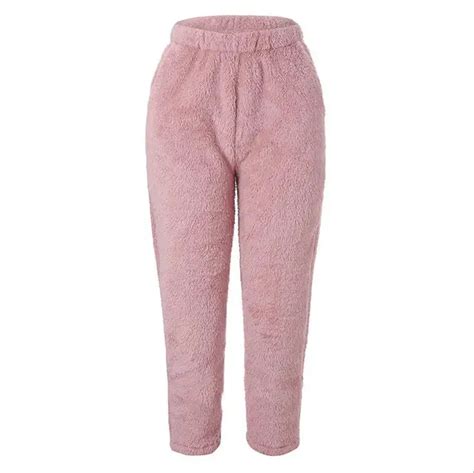 New Fashion Hot Sell Winter Pants Women Casual Warm Winter Fleece Pants Solid Color Casual