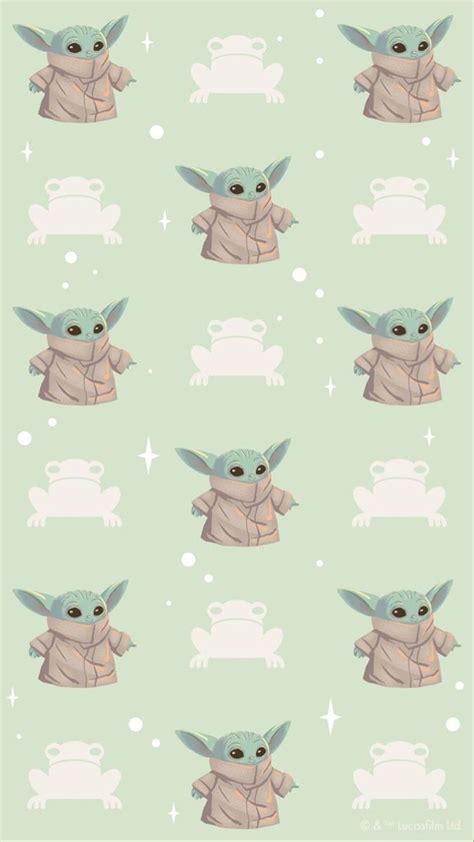Baby Yoda Wallpaper / Fondo de pantalla | Fondos de pantalla bebes