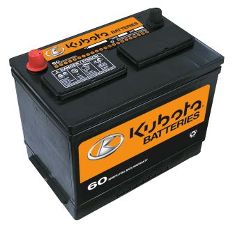 Kubota Battery Size Chart