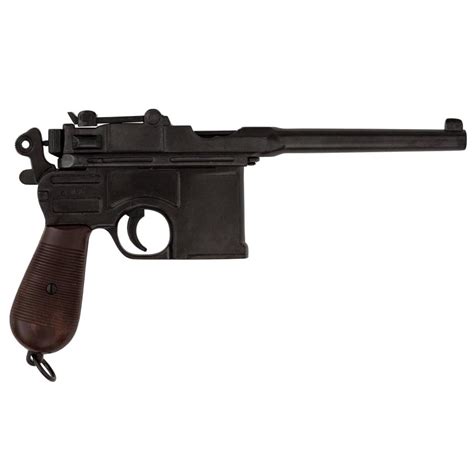 Denix Mauser C96 Auto Pistol Replica Black Grips — Delta Mike Ltd