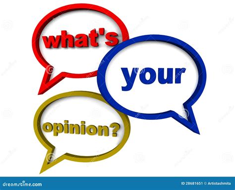 Your Opinion Stock Illustration Image Of Mind Think 28681651