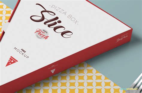 Download Free Pizza Slice Box Mockup | ZippyPixels