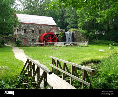 Grist Mill At Henry Wadsworth Longfellow Wayside Innsudbury