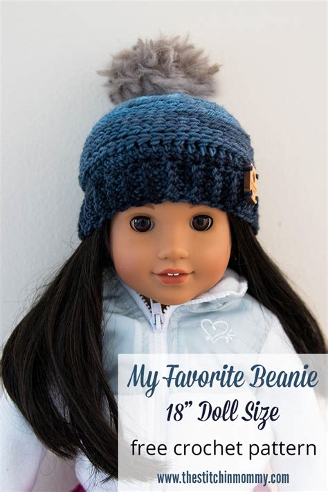 Help your doll to beat the heat with the warm weather rompers pattern by forever 18. My Favorite Beanie: 18 Inch Doll Hat - Free Crochet ...
