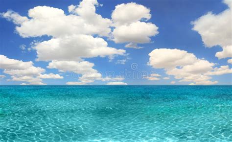 Ocean Beach Scene On A Bright Day Stock Image Image Of