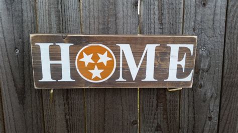 Wood Signs Tennessee Sign Tennessee State Flag University Etsy