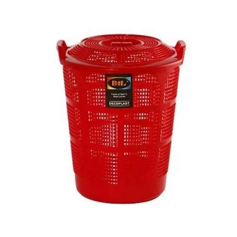 Plain Red Plastic Laundry Basket At Rs 300piece In Madurai Id