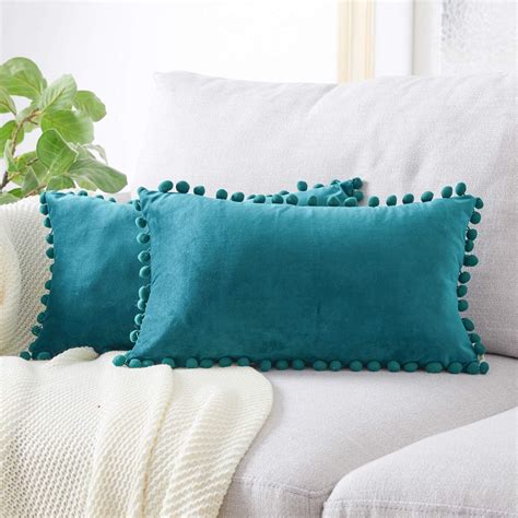 Top Finel Decorative Lumbar Throw Pillow Covers For Couch Bed Soft