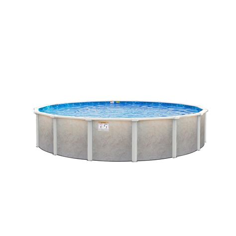 Ashford 15 Ft Round 52 In Deep Hard Side Metal Wall And Frame Above