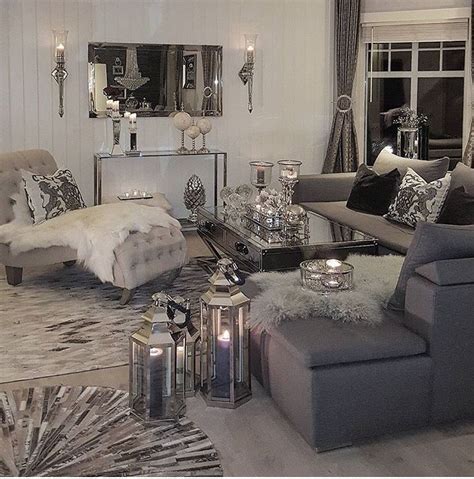 Pin By Makeupbyanna On Decor Glam Living Room Decor Grey Couch