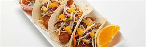 Fish tacos have extra fresh flavor in this recipe for omaha steaks halibut fillets, served on a tortilla and 8 ea. Foodservice Recipe: Mango Habanero Fish Tacos