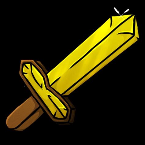 Minecraft Gold Sword Free Image Download