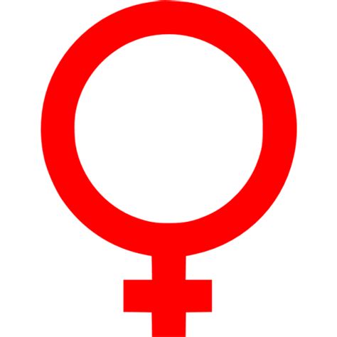 Red Female Icon Free Red Gender Icons