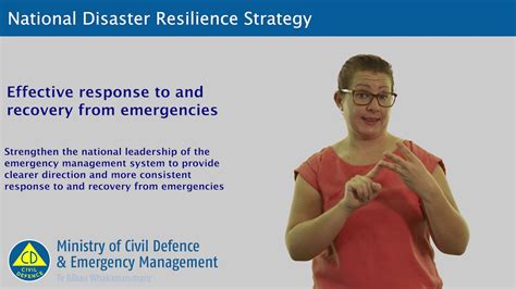 National Disaster Resilience Strategy Effective Response To And