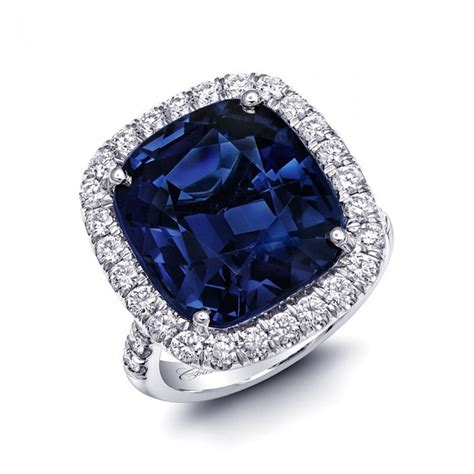 Coast Diamond Blue Spinel Ring A M Deprisco