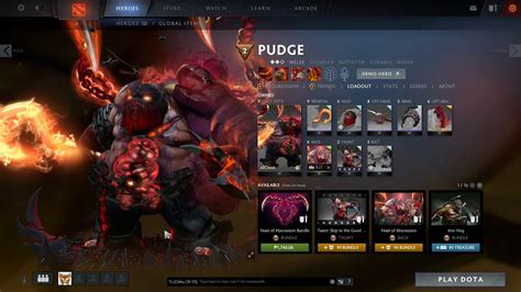 Pudge Arcana With Scorching Talon And Mix Items Youtube