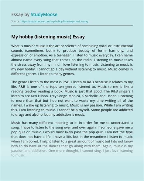 Write About Your Hobby Drawing Melly Hobbies