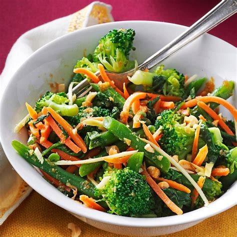 Ginger Sesame Steamed Vegetable Salad Recipe How To Make It