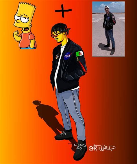 Simpsons Custom Portrait In Ig Fouad Ben Funny Cartoon Drawings