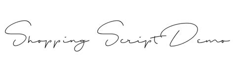 Try, buy and download any typeface from our collection of fonts similar to itc edwardian script. Shopping Script Demo Font - FFonts.net
