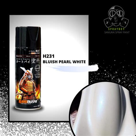 H231 Bluish Pearl White Samurai Spray Paint 400ml Shopee Philippines