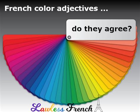 Grammatical agreement concordancia gramatical spanish agreement has nothing to do with opinions; French Color Adjectives - Lawless French Grammar