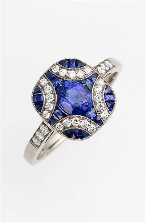 Kwiat Vintage Blue Sapphire And Diamond Ring Nordstrom