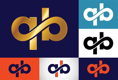 Initial Monogram Letter Q B Logo Design Vector Template Qb Letter Logo