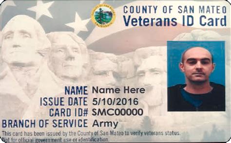 Veterans Identification Card Veterans Id Card From The