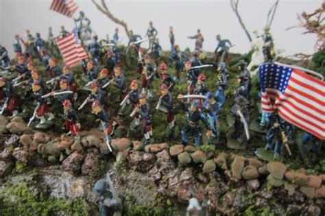 America Four Large American Civil War Dioramas 3 Cased Price