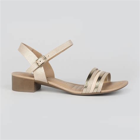 Sandália Dakota Salto Baixo Nude Dakota loja online de calçados