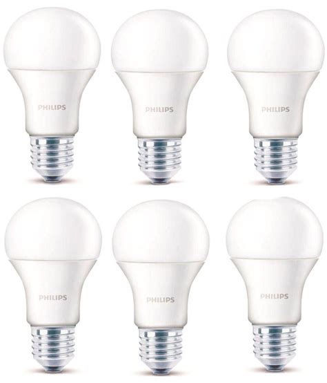 Philips 6w Pack Of 6 Led Bulbs Cool Day Light Buy Philips 6w Pack Of