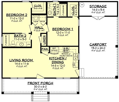 900 Square Feet 2 Bedroom House Plans Bedroomhouseplansone