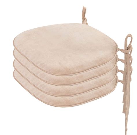Indoor Chair Cushions With Ties Chair Pads And Cushions