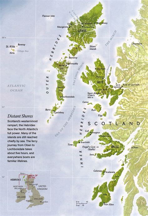 Hebrides Islands Map Hebrides • Mappery