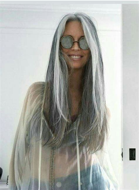 Pin By Silvia Tzivia On Gray Hair Long Hair Styles Long Gray Hair